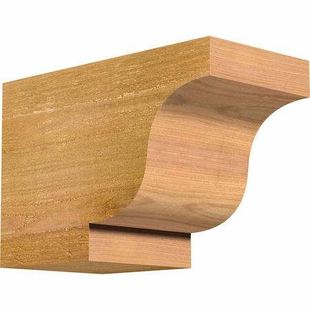 Ekena Millwork Newport Rough Sawn Rafter Tail, Western Red Cedar, 6"W x 8"H x 12"L RFT06X08X12NEW00RWR